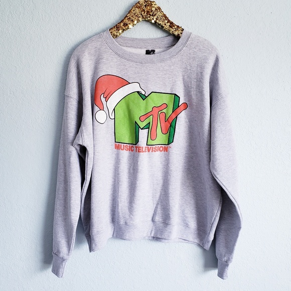 MTV Sweaters - MTV Christmas Santa Hat Sweatshirt